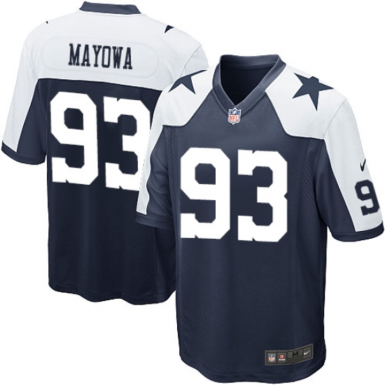 Men's Nike Dallas Cowboys #93 Benson Mayowa Game Navy Blue Throwback Alternate NFL Jersey - Ujersey