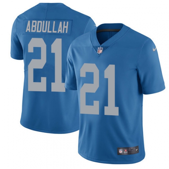 Men's Nike Detroit Lions #21 Ameer Abdullah Limited Blue Alternate Vapor Untouchable NFL Jersey - Ujersey