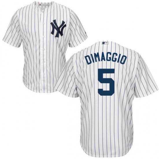 Youth Majestic New York Yankees #5 Joe DiMaggio Replica White Home MLB Jersey - Ujersey