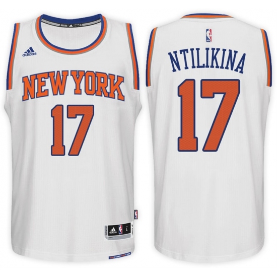 New York Knicks #17 Frank Ntilikina Home White New Swingman Stitched NBA Jersey - Ujersey