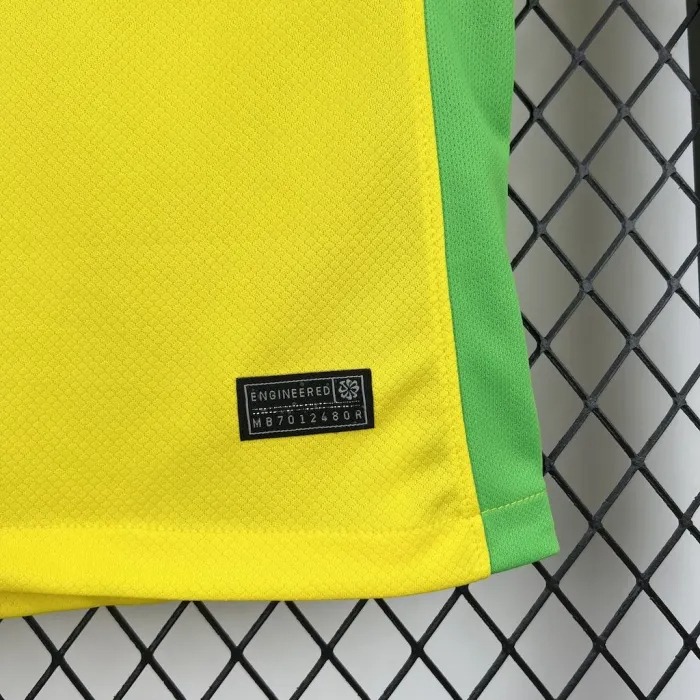 Brazil Soccer Jersey Home Women's Custom Shirt 2025 - ujerseystore