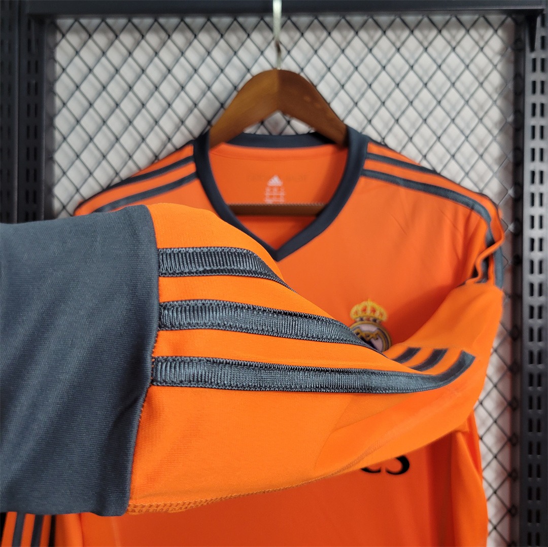Real Madrid Retro Jersey Third Away Long Sleeve Custom Soccer Shirt 2013/14 - ujerseystore