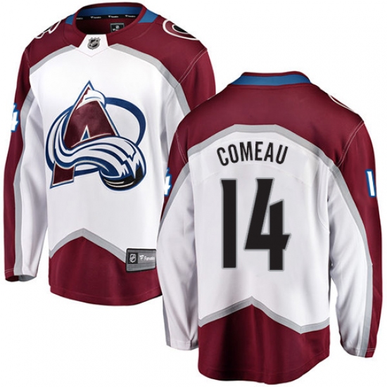 Youth Colorado Avalanche #14 Blake Comeau Fanatics Branded White Away Breakaway NHL Jersey - Ujersey