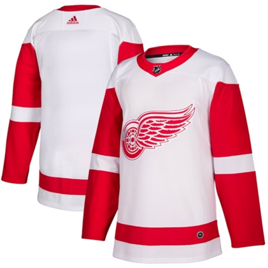 Men's Detroit Red Wings Blank White Stitched Jersey - Ujersey