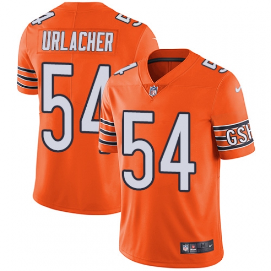 Youth Nike Chicago Bears #54 Brian Urlacher Limited Orange Rush Vapor Untouchable NFL Jersey - Ujersey