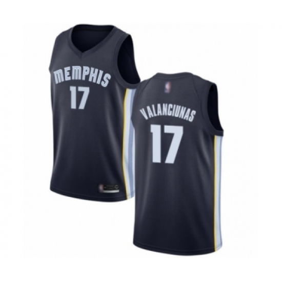Youth Memphis Grizzlies #17 Jonas Valanciunas Swingman Navy Blue Basketball Jersey - Icon Edition
