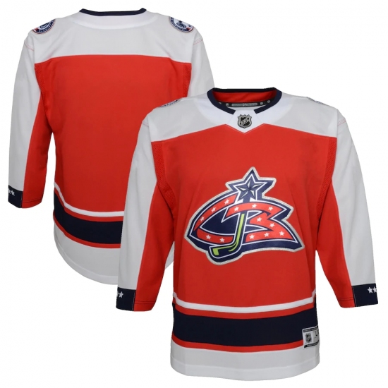 Youth Columbus Blue Jackets Blank Red 2020-21 Special Edition Premier Jersey - Ujersey