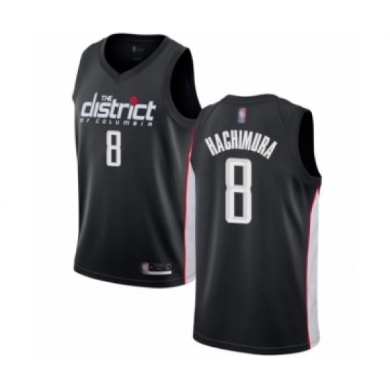 Youth Washington Wizards #8 Rui Hachimura Swingman Black Basketball Jersey - City Edition - Ujersey