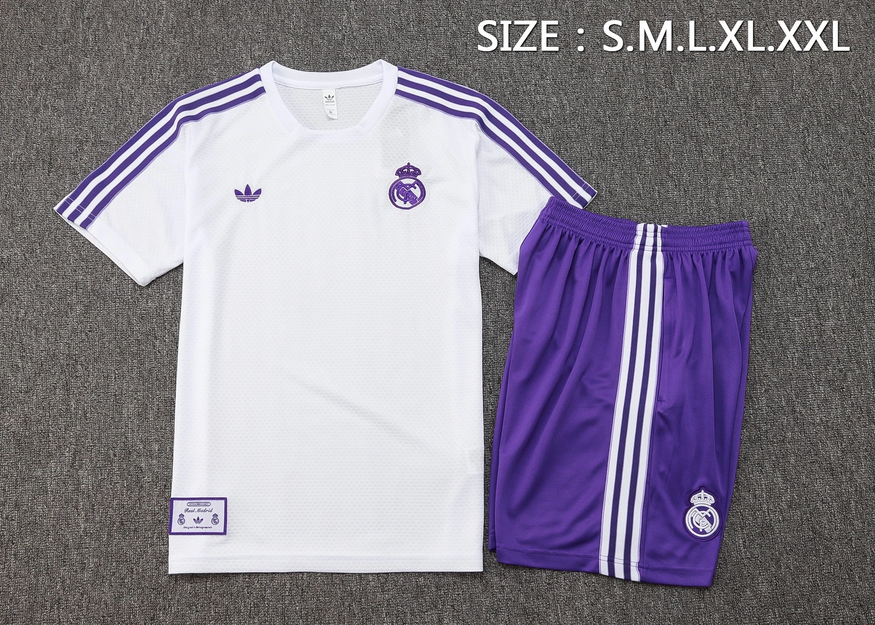 Real Madrid OG Training Jersey Kit White&Purple 2025/26