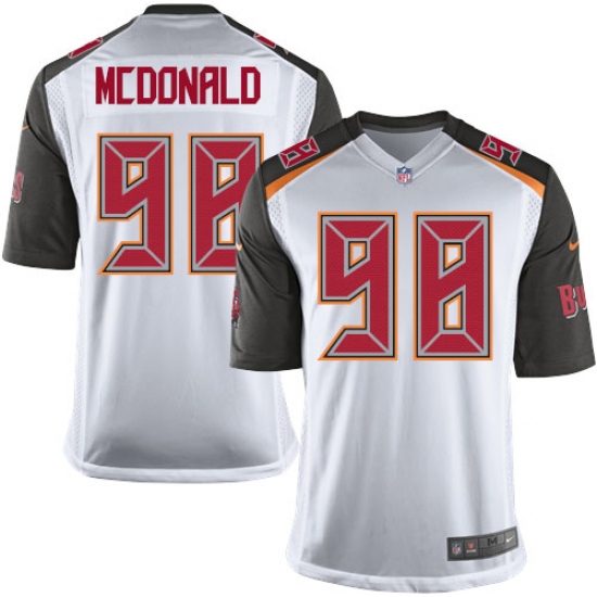 Men's Nike Tampa Bay Buccaneers #98 Clinton McDonald Game White NFL Jersey - Ujersey