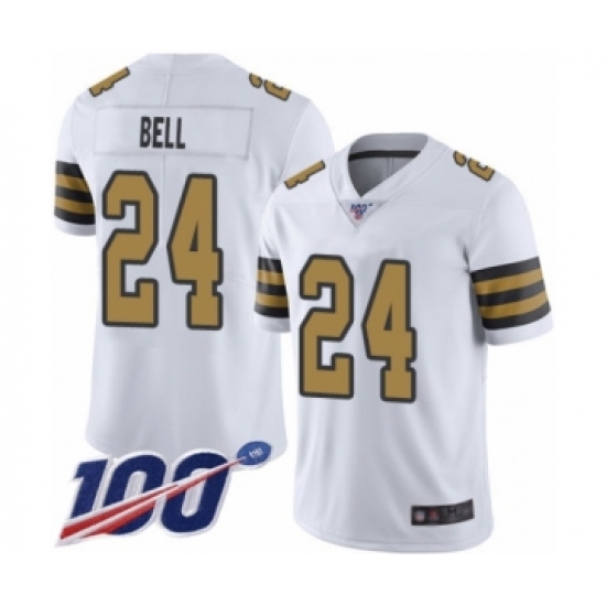Men's New Orleans Saints #24 Vonn Bell Limited White Rush Vapor Untouchable 100th Season Football Jersey - Ujersey