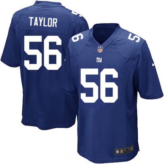 Men's Nike New York Giants #56 Lawrence Taylor Game Royal Blue Team Color NFL Jersey - Ujersey