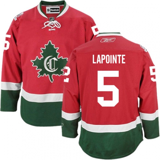 Youth Reebok Montreal Canadiens #5 Guy Lapointe Authentic Red New CD NHL Jersey - Ujersey