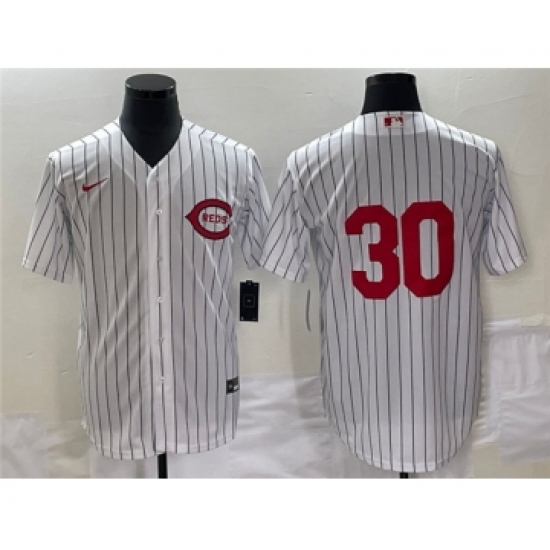 Men's Cincinnati Reds #30 Will Benson White Field of Dreams Stitched Baseball Jersey - Ujersey