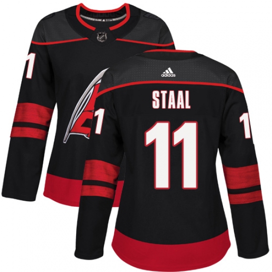Women's Adidas Carolina Hurricanes #11 Jordan Staal Authentic Black Alternate NHL Jersey - Ujersey