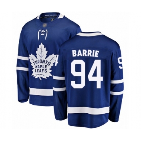 Men's Toronto Maple Leafs #94 Tyson Barrie Authentic Royal Blue Home Fanatics Branded Breakaway Hockey Jersey - Ujersey