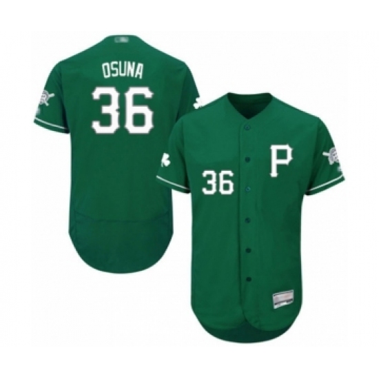 Men's Pittsburgh Pirates #36 Jose Osuna Green Celtic Flexbase Authentic Collection Baseball Player Jersey - Ujersey