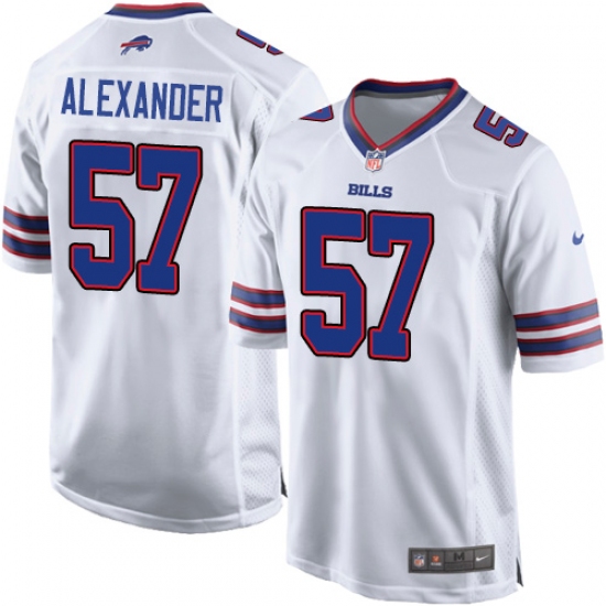Men's Nike Buffalo Bills #57 Lorenzo Alexander Game White NFL Jersey - Ujersey