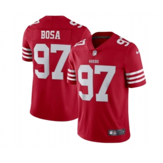 Men's San Francisco 49ers #97 Nike Bosa 2022 New Scarlet Vapor Untouchable Limited Stitched Football Jersey - Ujersey