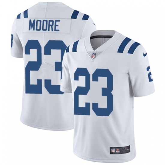 Men's Nike Indianapolis Colts #23 Kenny Moore White Vapor Untouchable Limited Player NFL Jersey - Ujersey