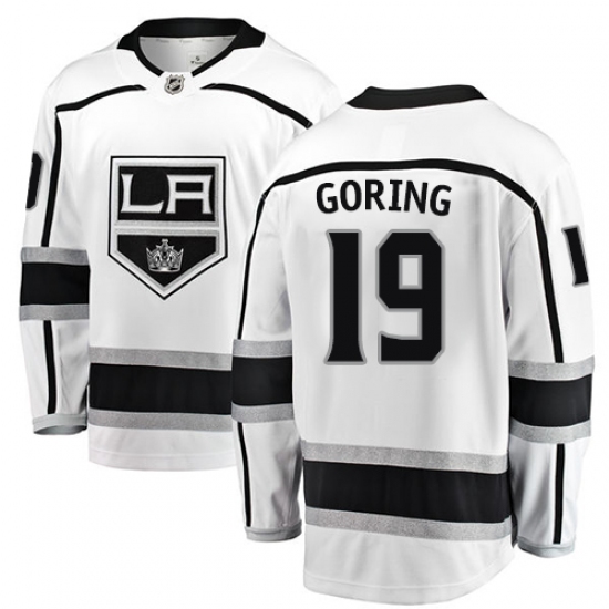 Youth Los Angeles Kings #19 Butch Goring Authentic White Away Fanatics Branded Breakaway NHL Jersey - Ujersey
