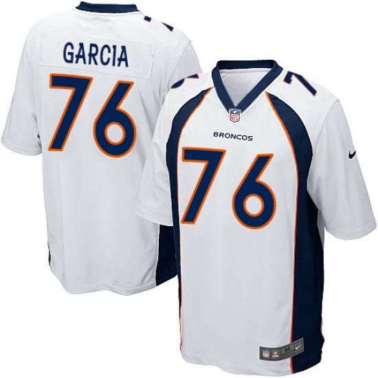Men's Nike Denver Broncos #76 Max Garcia Game White NFL Jersey - Ujersey
