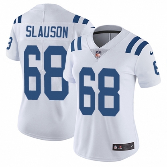 Women's Nike Indianapolis Colts #68 Matt Slauson Royal Blue Team Color Vapor Untouchable Elite Player NFL Jersey - Ujersey