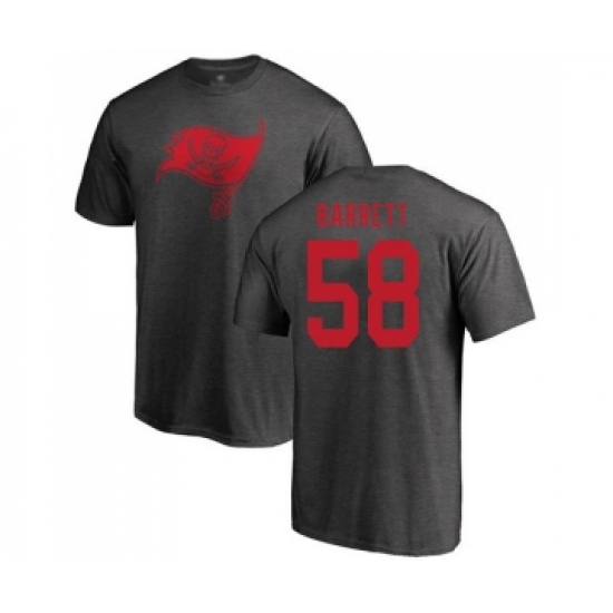 Football Tampa Bay Buccaneers #58 Shaquil Barrett Ash One Color T-Shirt - Ujersey