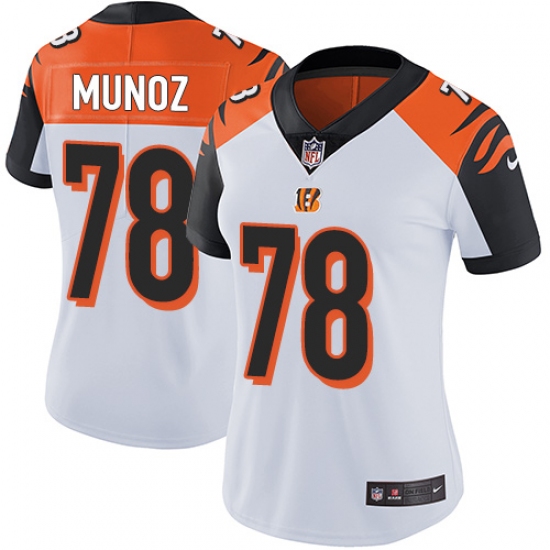 Women's Nike Cincinnati Bengals #78 Anthony Munoz Vapor Untouchable Limited White NFL Jersey - Ujersey