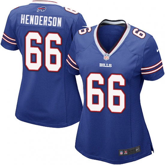 Women's Nike Buffalo Bills #66 Seantrel Henderson Game Royal Blue Team Color NFL Jersey - Ujersey