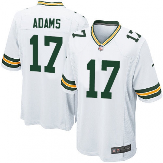 Men's Nike Green Bay Packers #17 Davante Adams Game White NFL Jersey - Ujersey