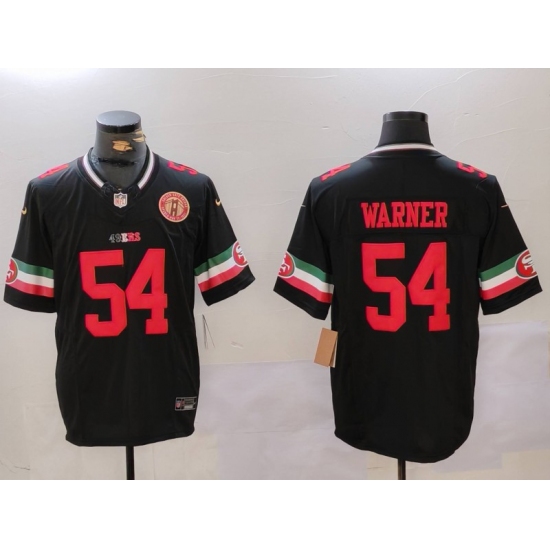 Men's San Francisco 49ers #54 Fred Warner Black F.U.S.E. Mexico With Gate Bridge Vapor Limited Stitched Football Jersey - Ujersey