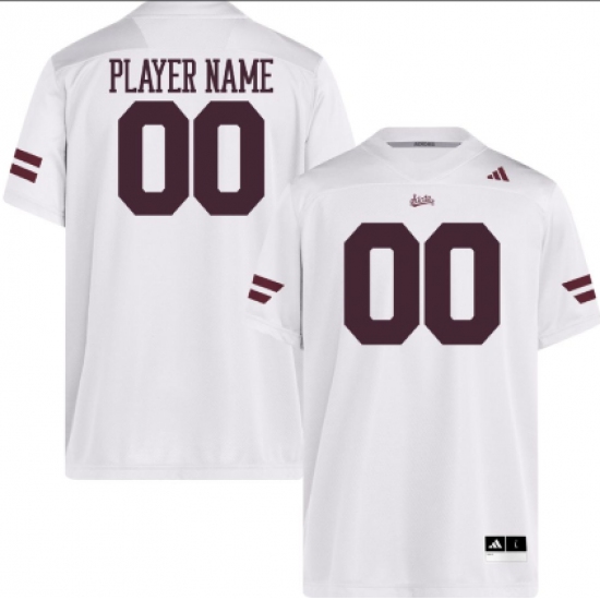 Men's Mississippi State Bulldogs White Football adidas Replica Custom Jersey - Ujersey