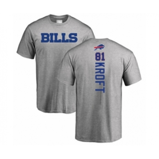 Football Buffalo Bills #81 Tyler Kroft Ash Backer T-Shirt - Ujersey