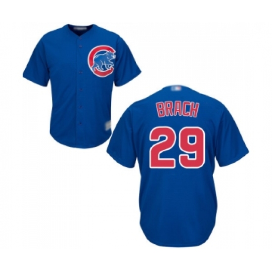 Men's Chicago Cubs #29 Brad Brach Replica Royal Blue Alternate Cool Base Baseball Jersey - Ujersey