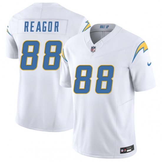Men's Los Angeles Chargers #88 Jalen Reagor White 2025 F.U.S.E. Vapor Limited Football Stitched Jersey - Ujersey