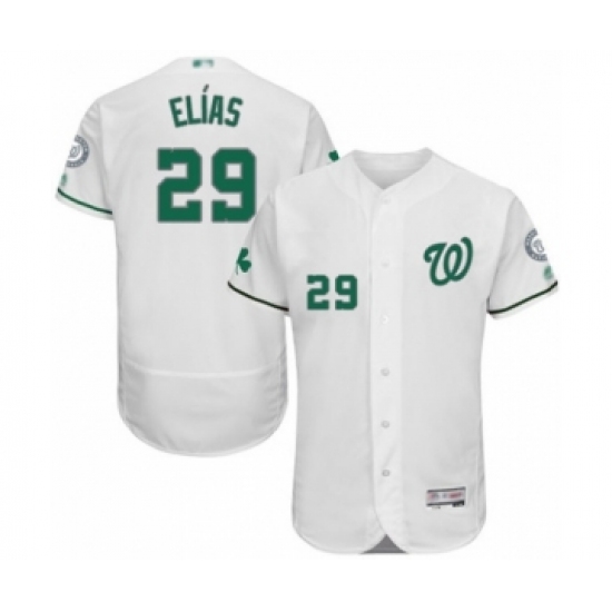 Men's Washington Nationals #29 Roenis Elias White Celtic Flexbase Authentic Collection Baseball Player Jersey - Ujersey