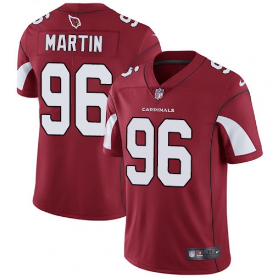 Men's Nike Arizona Cardinals #96 Kareem Martin Red Team Color Vapor Untouchable Limited Player NFL Jersey - Ujersey