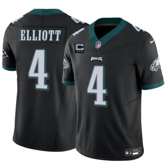 Men's Philadelphia Eagles #4 Jake Elliott Black F.U.S.E. With 3-Star C Vapor Untouchable Limited Football Stitched Jersey - Ujersey