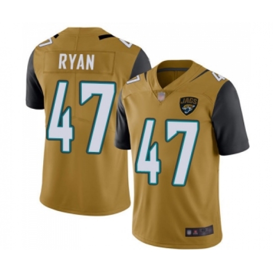 Men's Jacksonville Jaguars #47 Jake Ryan Limited Gold Rush Vapor Untouchable Football Jersey - Ujersey