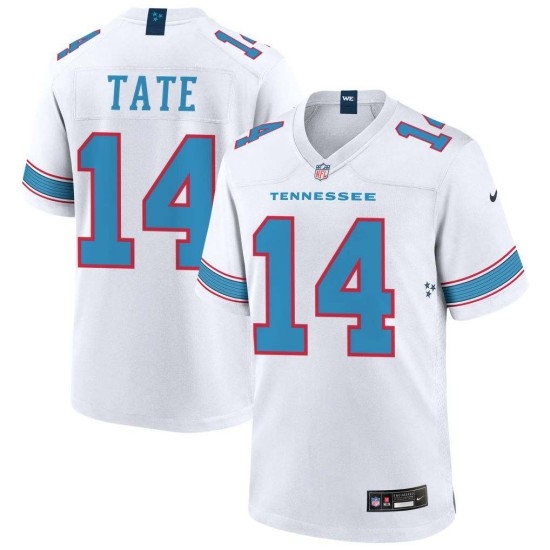 Men's Tennessee Titans #14 Carnell Tate white Vapor Limited Stitched jersey - Ujersey