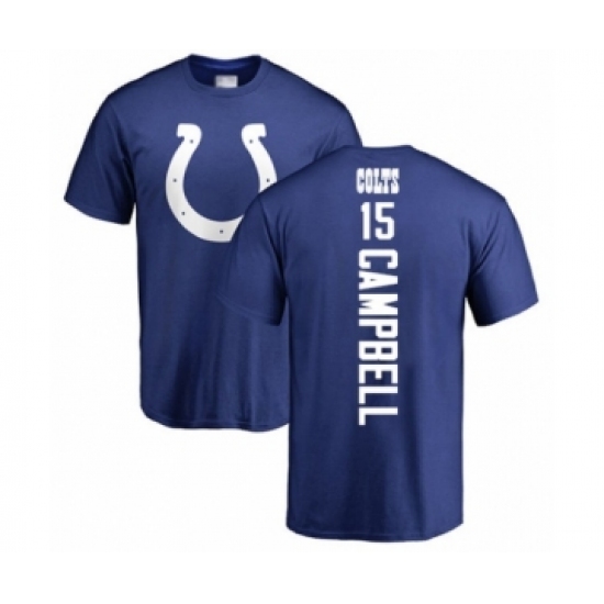 Football Indianapolis Colts #15 Parris Campbell Royal Blue Backer T-Shirt - Ujersey