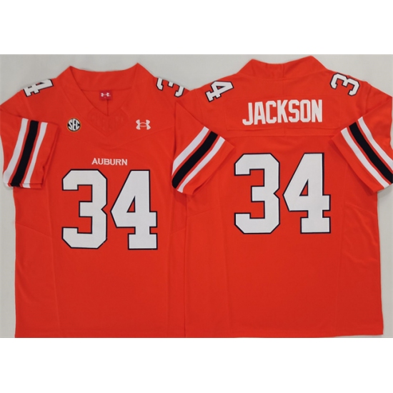 Men's Auburn Tigers #34 Bo Jackson Orange 2024 F.U.S.E. Limited Stitched Jersey - Ujersey