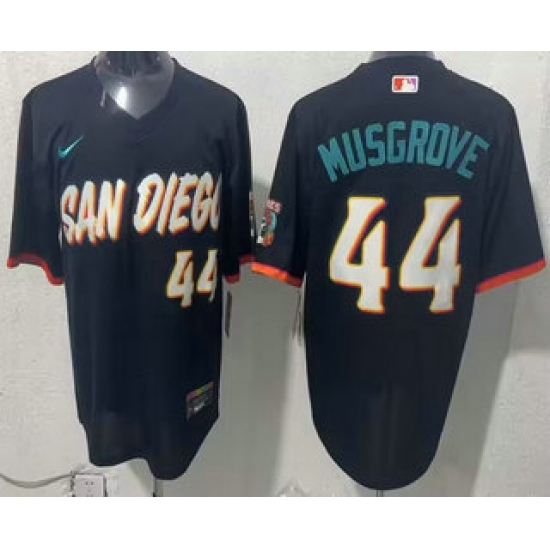 Men's San Diego Padres #44 Joe Musgrove Black 2026 City Connect Stadium Jersey - Ujersey