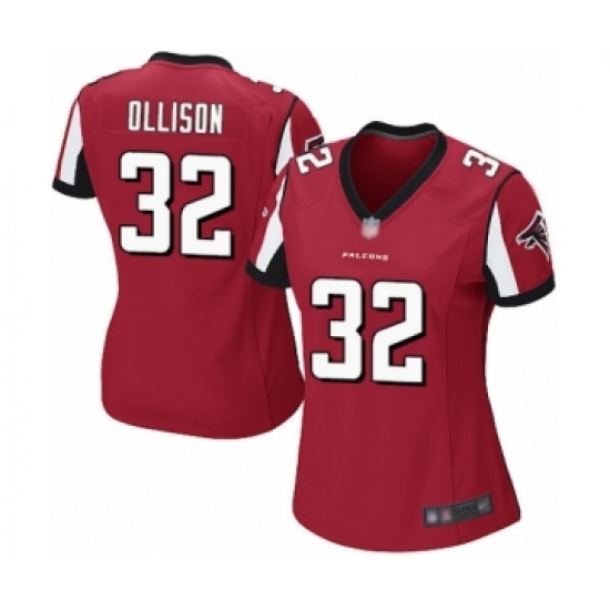 Women's Atlanta Falcons #32 Qadree Ollison Limited Olive Camo 2017 Salute to Service Football Jersey - Ujersey