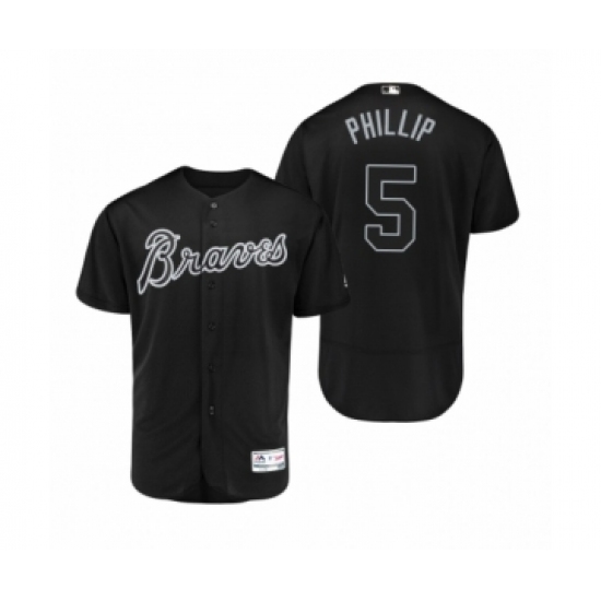 Men's Atlanta Braves #5 Freddie Freeman Phillip Black 2019 Players Weekend Authentic Jersey - Ujersey