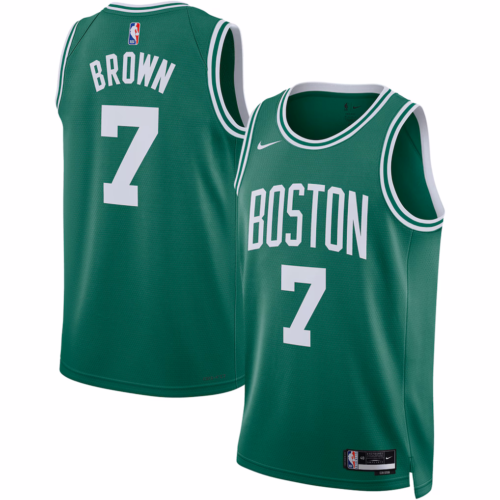 Unisex Boston Celtics Jaylen Brown Nike Kelly Green Swingman Jersey - Icon Edition - U-jersey
