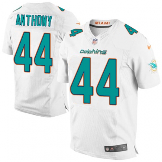 Men's Nike Miami Dolphins #44 Stephone Anthony Elite White NFL Jersey - Ujersey