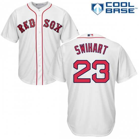Youth Majestic Boston Red Sox #23 Blake Swihart Replica White Home Cool Base MLB Jersey - Ujersey