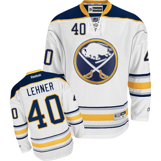 Women's Reebok Buffalo Sabres #40 Robin Lehner Authentic White Away NHL Jersey - Ujersey